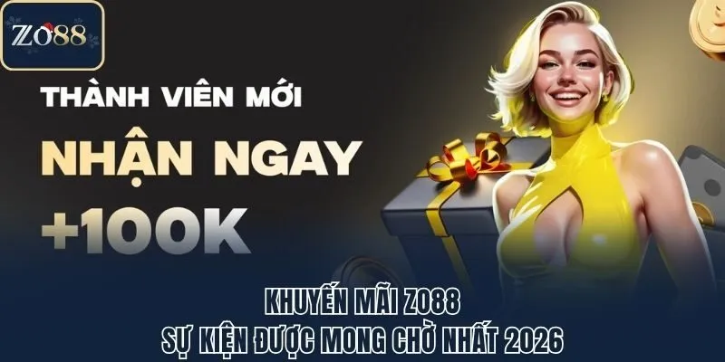 Khuyến mãi Zo88 - Sự kiện được mong chờ nhất 2026